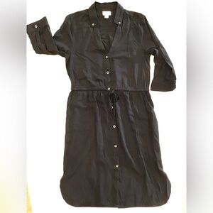 Black rayon shirtwaist Old Navy dress